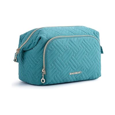 Bagsmart Cosmetiquero Tejido de Viaje Turquesa