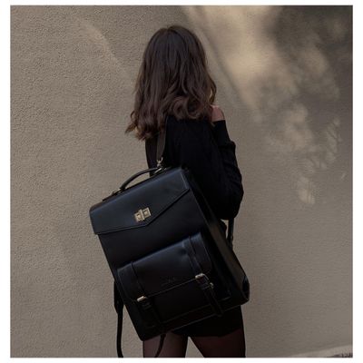 Imagen 2 del producto Ecosusi Mochila Vintage Daisy para Notebook 15,6"" - Negro