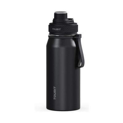 Tourit Botella de Agua Térmica Deportiva 32oz - Negro