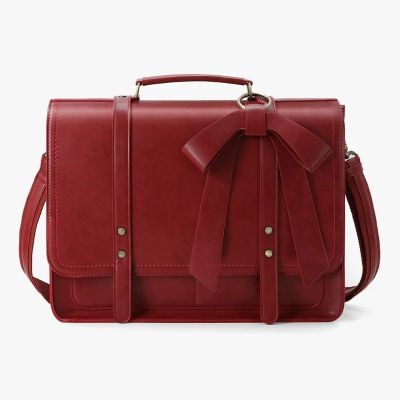 Ecosusi Maletín BOW removible para laptop 15.6"" -Burdeo