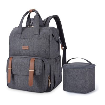 Mommore Mochila para Extractor de Leche para notebook de 15,6"" - Gris