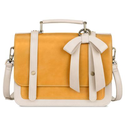 Ecosusi Maletín Bandolera con Lazo Summer Garden Romance - Amarillo
