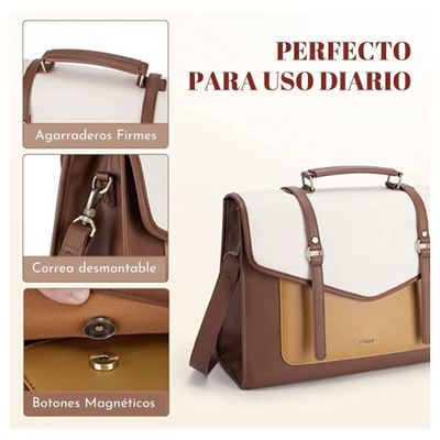 Imagen 2 del producto Ecosusi - Maletín Vint Myosotis para 15.6"" Marrón