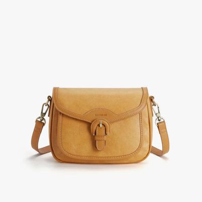 Ecosusi Cartera Bandolera Evelina de Papel Lavable Ecológico Ámbar