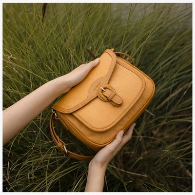 Imagen 2 del producto Ecosusi Cartera Bandolera Evelina de Papel Lavable Ecológico Ámbar