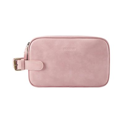 Ecosusi Neceser Grande Elena de Cuero Vegano - Rosado Rubor