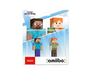 Amiibo Pack Steve y Alex  (Super Smash Bros. Collection)