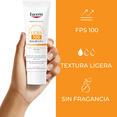 Imagen 2 del producto EUCERIN Protector Solar Ultra 100 Fluid SPF 50+ 80ml