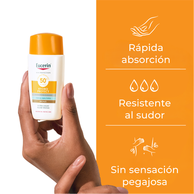 Imagen 2 del producto EUCERIN SUN Protector Solar HydroFluid Bronze FP50+ 50ml