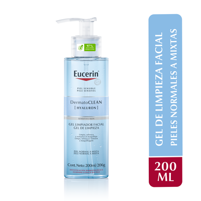 Imagen 1 del producto Eucerin DermatoCLEAN Gel Limpiador Facial 200ml