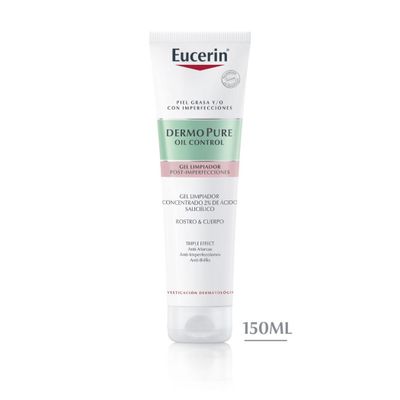 Eucerin Gel Limpiador Dermopure Triple Efecto 150ml