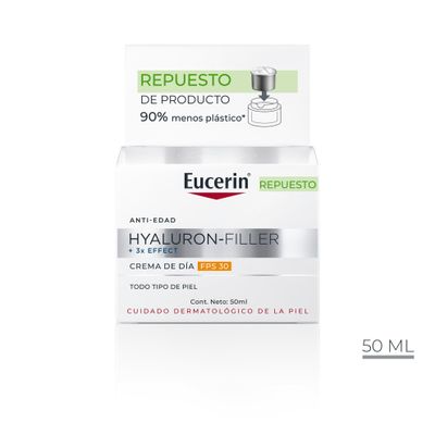 Imagen 1 del producto EUCERIN Refill Crema Hyaluron-Filler+3x Effect Día FPS30 50m
