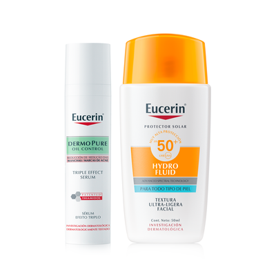 EUCERIN Pack Limpiador Triple Effect + Protector Solar