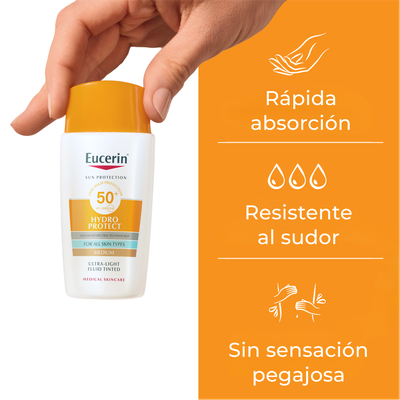 Imagen 2 del producto EUCERIN SUN Protector Solar HydroFluid Medium FP50+ 50ml