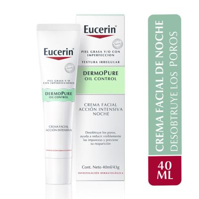 Crema Facial Acción Intensiva Noche Eucerin Dermopure 40ml