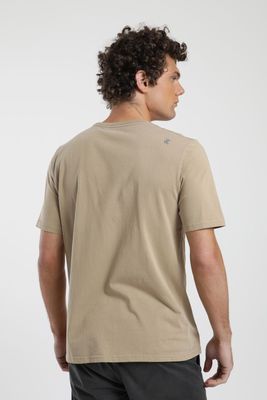 Imagen 2 del producto Polera hombre manga corta Bolsillo camel Algodón orgánico Froens