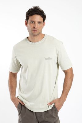 Polera hombre manga corta bote 100% algodón orgánico Froens