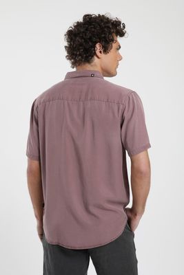 Imagen 2 del producto Camisa hombre manga corta Puelche rosado Tencel Froens