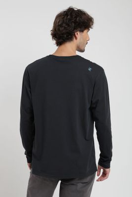 Imagen 2 del producto Polera hombre manga larga  Text negro Froens