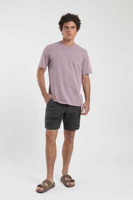 Imagen 2 del producto Polera hombre manga corta Heavyweight Plain rosado Algodón orgánico Froens