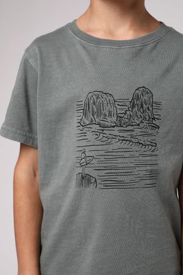 Imagen 2 del producto Polera manga corta kids Punta de lobos verde 