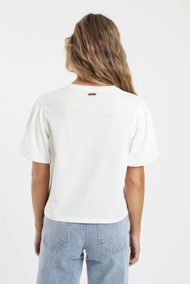 Imagen 2 del producto Polera mujer manga corta globo 100% algodón orgánico Froens