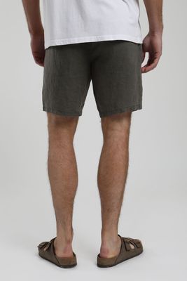 Short hombre Ellis olivo lino Froens