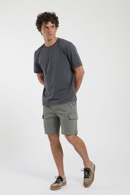 Imagen 2 del producto Polera hombre manga corta Plain grafito Algodón orgánico Froens