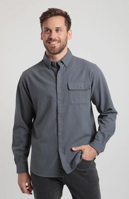 Camisa manga larga hombre Classic gris