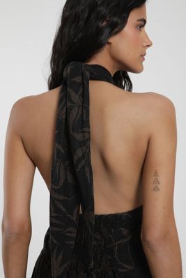 Imagen 2 del producto Vestido largo Crossprint Lino Froens