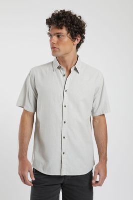 Camisa manga corta Classic gris Algodón orgánico Froens