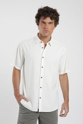 Camisa manga corta Classic blanco Algodón orgánico Froens