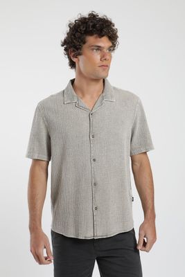 Camisa manga corta Manly beige Algodón orgánico Froens