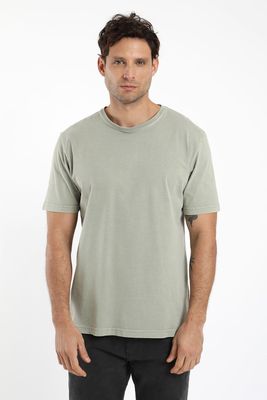 Polera hombre manga corta plain 100% algodón orgánico Froens