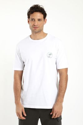 Polera hombre manga corta palmera 100% algodón orgánico Froens