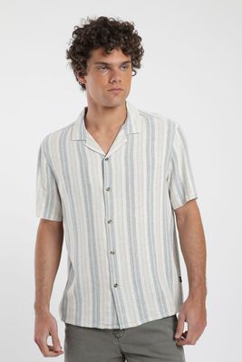 Camisa manga corta Jervis verde Lino Froens