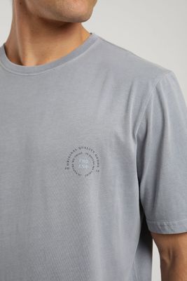 Imagen 2 del producto Polera hombre manga corta Text lila Algodón orgánico Froens