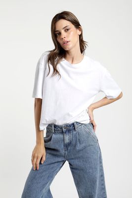 Imagen 1 del producto Polera manga corta mujer de lino