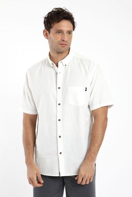 Camisa hombre manga corta classic 100% organic canvas algodón Froens