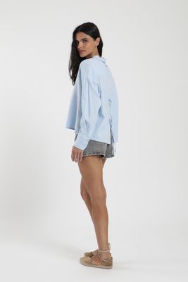 Imagen 2 del producto Blusa Lazos celeste Lino Froens