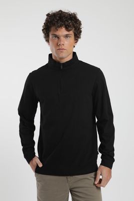 Polerón hombre Ulmo negro Algodón orgánico Froens