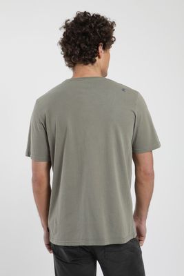 Imagen 2 del producto Polera hombre manga corta Corales verde Algodón orgánico Froens