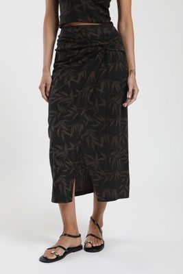 Falda Larga Amber Mujer -Lino