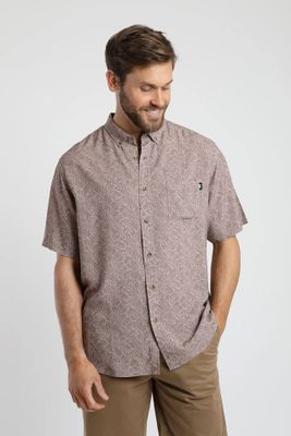 Camisa manga corta Laurel rosado