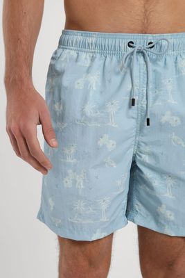 Imagen 2 del producto Traje de Baño hombre Classic Playa celeste Nylon Reciclado Froens