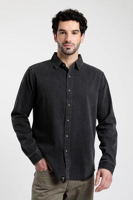 Camisa Manga Larga Hombre Denim