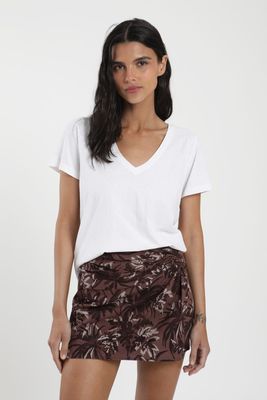 Imagen 2 del producto Polera mujer manga corta Basic blanco Algodón orgánico Froens