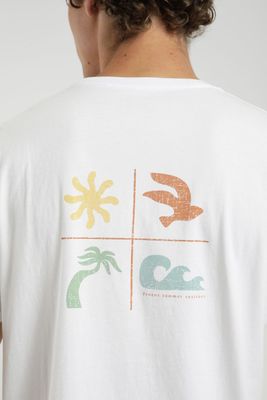 Imagen 2 del producto Polera hombre manga corta Praia blanco Algodón orgánico Froens