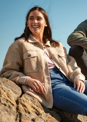 Imagen 2 del producto Chaqueta mujer Sherpa beige 