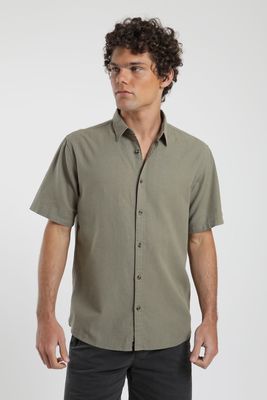 Camisa manga corta Classic verde Algodón orgánico Froens